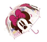 Paraguas infantil manual Minnie Mouse campana 67cm diámetro mango rosa