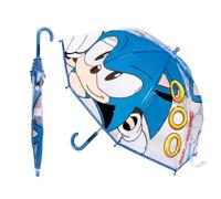 Paraguas Infantil Sonic para Niños y Niñas - Paraguas Resistente, Ligero y Seguro con Diseño Oficial de Sonic the Hedgehog - Ideal para Colegio y Días de Lluvia
