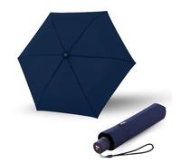 Paraguas Knirps C.250 Light Duomatic Navy con bolsa para paraguas I paraguas de bolsillo con función Duomatic I apertura-cierre-automático I con pulsador I automático y ligero