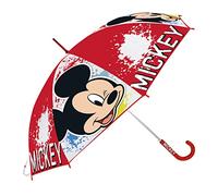 Paraguas MICKEY MOUSE Happy Smiles Rojo, Manual 46 cm.
