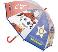 Paraguas Manual Poe Burbuja Paw Patrol - Paraguas Infantil Transparente con Diseño de la Patrulla Canina, Apertura Manual Segura y Cúpula de Protección Total para Niños Fans de Chase y Skye