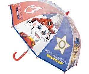 Paraguas Manual Poe Burbuja Paw Patrol - Paraguas Infantil Transparente con Diseño de la Patrulla Canina, Apertura Manual Segura y Cúpula de Protección Total para Niños Fans de Chase y Skye