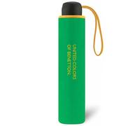 happy rain 56204, Paraguas Plegable Manual 54 Cm Benetton Green Unisex niños, Verde, 95 cm