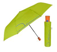 Paraguas Mujer Colorado Plegable Automático - Paraguas Portátil Colores en Microfibra - Paraguas Tamaño Pequeño de Viaje Cortaviento Resistente - Diámetro 96 cm - Perletti (Verde)