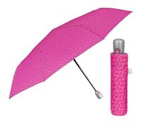 Paraguas Mujer Plegable Abre y Cierre Automático - Sombrilla Lluvia Resistente Cortaviento Colorado - Paraguas Pequeño Compacto Práctico para Chicas - Diámetro 98 cm PERLETTI (Geométrico Rosa)
