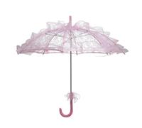 Paraguas para Boda Paraguas Florales De Encaje for Mujer, Blancos for Boda, Accesorios fotografía for Dama Honor, decoración Hecha a Mano, Sombrillas(Pink)