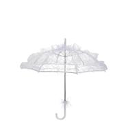 Paraguas para Boda Paraguas Florales De Encaje for Mujer, Blancos for Boda, Accesorios fotografía for Dama Honor, decoración Hecha a Mano, Sombrillas(White)