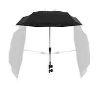 Paraguas para cochecito de bebé, abrazadera, parasol ajustable de 360° | protección UV UPF 50+, sombrilla para silla de paseo, silla de paseo o sillas de playa