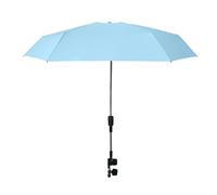 Paraguas para cochecito de bebé, paraguas ajustable de 360° con abrazadera, protección UV UPF 50+, sombrilla para silla de paseo, silla de paseo o sillas de playa
