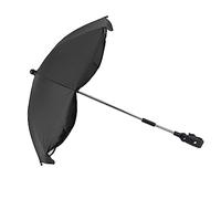 Paraguas para Cochecito, Sombrilla Fuerte Resistente Al Viento para Silla Plegable (Negro (pegamento plateado))