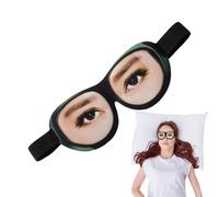 Paraguas para dormir de viaje, 7,5 x 17 cm, ciego, agradable para la piel, intermitente de ojos para dormir, bonito y transpirable, para uso diario, camping, descanso