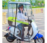 Paraguas para scooter,Cubierta de paraguas con dosel para automóvil con batería,Cubierta para la lluvia Paraguas universal para scooter Movilidad Parasol Cubierta para lluvia,A-Negro