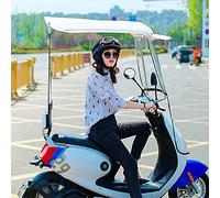 Paraguas Para Scooter,Cubierta Para Lluvia Totalmente Cerrado Paraguas De Motocicleta Eléctrica Toldo,Paraguas Universal Para Scooter Movilidad Parasol Cubierta Para Lluvia,A-White