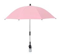Paraguas para Silla con Abrazadera, Paraguas para Cochecito de 360 grados, Paraguas Ajustable para Silla de Playa, Paraguas Portátil con Clip para Carrito, Bicicleta, Silla de Ruedas,(rosas)