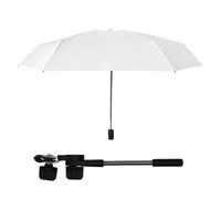 Paraguas para silla con clip, paraguas ajustable de 360° con abrazadera | protección UV UPF 50+, sombrilla para cochecito, sillas de playa