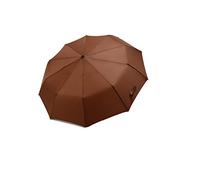 Paraguas Paraguas Plegable Paraguas automático Color sólido Negocio Lluvia y Lluvia Anti-UV Anti radiación Simple y Elegante, marrón, 105 * 60 cm
