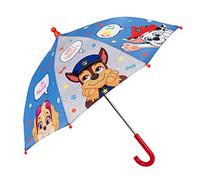 Paraguas Patrulla Canina con Personajes Chase Marshall y Skye - Paraguas Niño 3 4 5 Años Paw Patrol Resistente Antiviento - Paraguas Infantil con Apertura Manual - Diámetro 66 cm PERLETTI (Azul Gris)