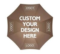 Paraguas Personalizado con Logotipo Foto Texto Paraguas Personalizado Automático Plegable Diseño Usted Paraguas para Lluvia/Soleado Color2,98×60cm