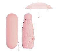 Paraguas Plegable Mini para Mujer Hombre Niño, 6 Costillas Paraguas con Estuche, Portátil Paraguas Sol UV UPF50+, Paraguas Pequeño Lluvia Resistente Viento, Umbrella Compacta para Viaje Escuela