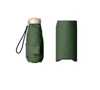 Paraguas Plegable Paraguas De Viaje Ligero, Compacto, Grueso, Resistente Al Viento Y A La Lluvia, Portátil Y Duradero, Unisex.-Verde-A
