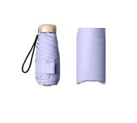 Paraguas Plegable Paraguas De Viaje Ligero, Compacto, Grueso, Resistente Al Viento Y A La Lluvia, Portátil Y Duradero, Unisex.-Purle-A