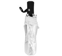 Paraguas Plegable Transparente Automático, Paraguas de Viaje Antiviento y Resistente con 8 Varillas Reforzadas, Paraguas Compacto Portátil para Lluvia y Sol, Apertura para Bodas, Viajes y Eventos