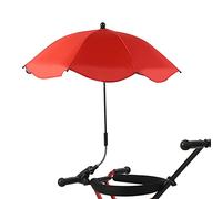 Paraguas Portátil con Abrazadera, Parasol UPF 50+ de 8 Costillas con ángulo Ajustable de 360 grados para Silla, Cochecito, Patio de Playa (#2)