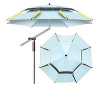 Paraguas portátil resistente al viento con brazo robótico, ideal para pesca, picnics, jardines, días de playa, incluye bolsa de transporte para un fácil transporte