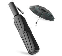 Paraguas Repel Umbrella Windproof Travel Umbrellas for Rain - Easy Auto Open Close, Durable & Compact Umbrella, Strong Fiberglass Frame (Negro)