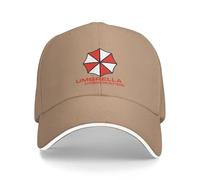 Paraguas residente Evil Corp Símbolo Gorras de béisbol Mujeres Sombrero Hip Hop Ajustable de Moda Sándwich Lengua de Pato Natural