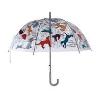 Paraguas Transparente Con Automático De Apertura "Está Lloviendo Gatos Y Perros"