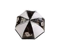 PARAGUAS TRANSPARENTE EN FORMA DE SETA MARILYN MONROE, THE BEATLES, ELVIS PRESLEY, AUDREY HEPBURN (ELVIS PRESLEY)