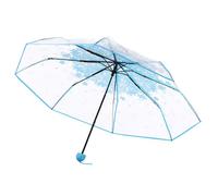 Paraguas transparente - Parasol con solapa, techo de lluvia transparente | Elegante equipo de viaje, protección impermeable al aire libre, accesorio escolar de modo, niñas para los estudiantes de