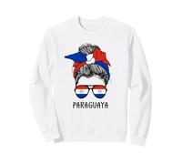Paraguayan Paraguaya Girl Paraguayan Heritage Paraguay Flag Sudadera