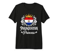 Paraguayan Princess Paraguay Flag Proud Paraguayan Girl Camiseta Premium