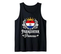 Paraguayan Princess Paraguay Flag Proud Paraguayan Girl Camiseta sin Mangas