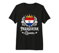 Paraguayan Queen Paraguay Flag Proud Paraguayan Woman Camiseta Premium