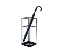 Paragüero Cuadrado para Entrada, Elegante paragüero Negro para decoración de hogar y Oficina, diseño Moderno y Funcional, solución para Ahorrar Espacio.