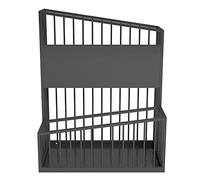 Paragüero de 2 niveles que ahorra espacio, elegante diseño europeo con orificio de drenaje para sombrillas, perfecto para el hogar y la oficina (colores: blanco y negro)