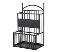 Paragüero de doble capa, impermeable y resistente al óxido, alta capacidad de carga, perfecto para oficina interior, sala de estar, pasillo y entrada