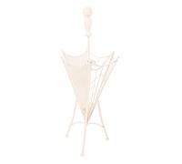 Paragüero de forja blanco 28x28x68