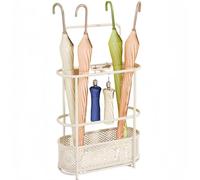 Paragüero de metal comercial de 30 x 60 cm, soporte independiente de acero al carbono para el hogar, oficina, pasillo y puerta delantera