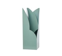 Paragüero de metal comercial, gran capacidad, 12 paraguas, no requiere montaje, color verde para bastones y bastones (capacidad de peso de 20 kg)
