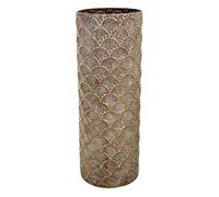 Paragüero de metal marrón 20x20x54h cm