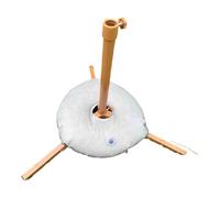 Paragüero de metal para exteriores, jardín y playa, plegable con agujero ajustable de 3,2 cm, incluye bolsa de agua para mayor estabilidad y base portátil para sombrilla