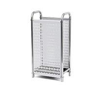 Paragüero de metal para hotel y oficina, diseño elegante, duradero y ahorra espacio, dimensiones 25,5 x 16,5 x 49 cm