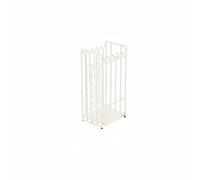 Paragüero de metal para uso comercial, bandeja de goteo creativa, diseño extraíble, ideal para el hogar, hotel, vestíbulo y tienda, color blanco, 33 x 23 x 54 cm