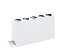 Paragüero, de metal, pequeño organizador paraguas for interior, hogar, cafetería, oficina, vestíbulo entrada, paragüero con bandeja goteo extraíble (color: blanco, tamaño: 40 x 10 23 cm)(White)