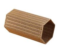 Paragüero de mimbre, soporte para paraguas de mimbre, soporte para paraguas tejido, soporte decorativo para paraguas, cesta alta y estrecha de estilo rústico, organizador independiente para entrada