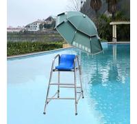 Paragüero, Juego de sillas salvavidas alta resistencia con sombrilla, soporte alto for al aire libre for adultos y niños, piscina, silla árbitro larga vida útil, carga 660 libras(120cm/47.2inch)